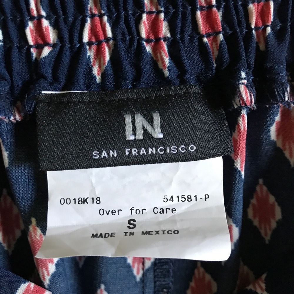 flowy patterned pants - Picture 2 of 2